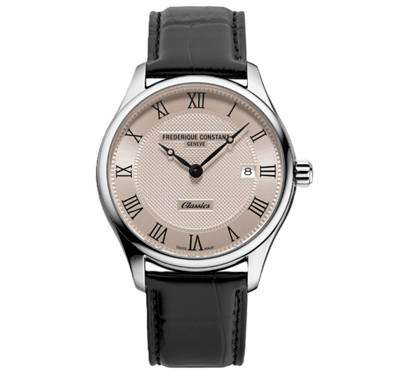 Armbanduhr Frederique Constant Herr Classics Quartz Date in Stahl FC-220CR5B6 - FC-220CR5B6